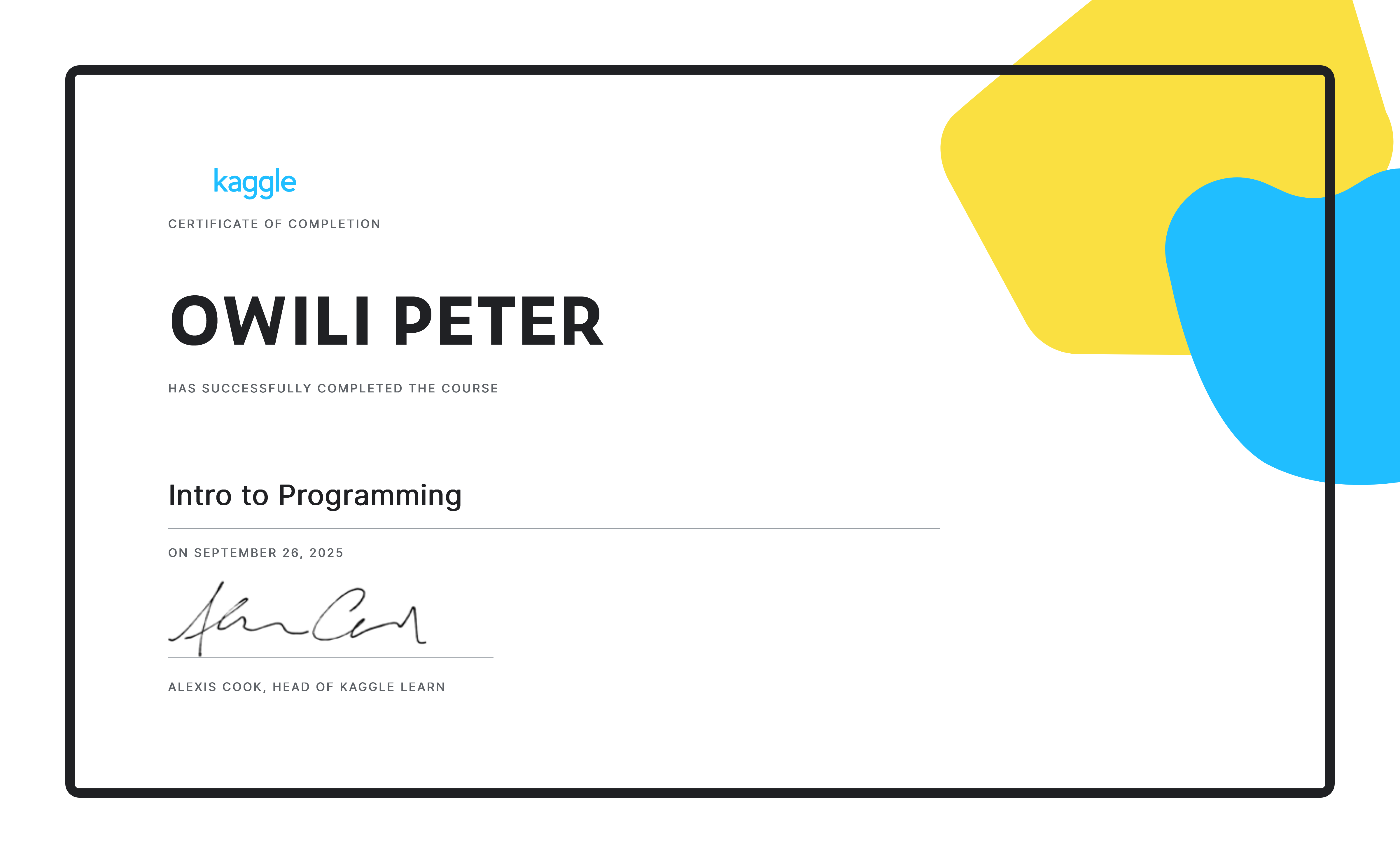 Intro to Programming