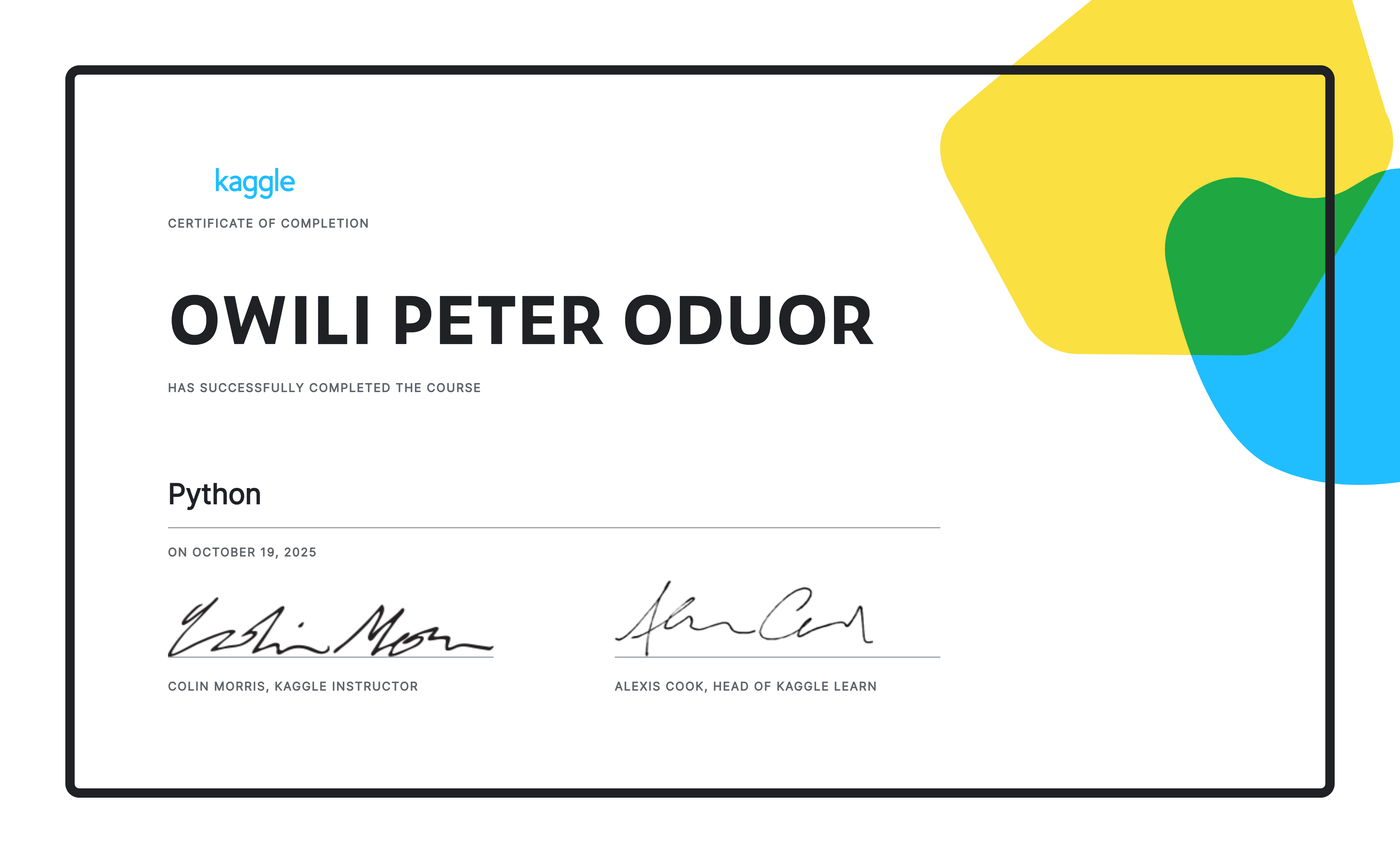 Python Certificate